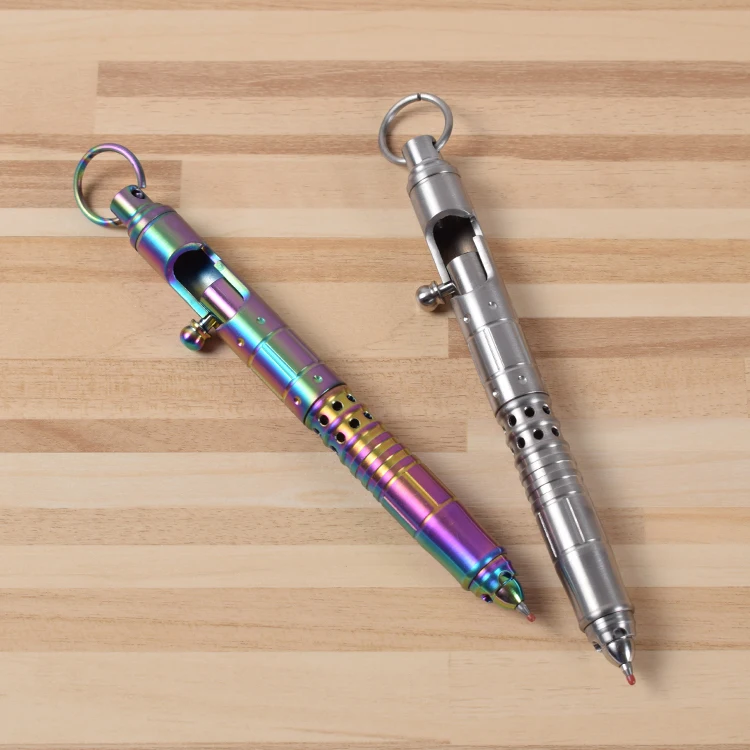 Тактическая ручка для защиты из титанового сплава многофункциональная наружная тактическая ручка для самообороны EDC инструменты