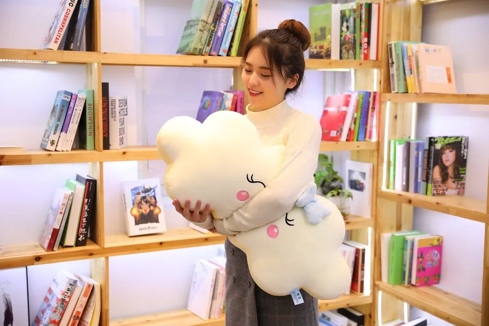 Almofada de Pelúcia Recheado de Brinquedos de Pelúcia para as Crianças do Bebê Presente da Menina Gigante Novo Estilo Kawaii Nuvem Travesseiro Macio Crianças 10 Gigante Novo Estilo Kawaii Nuvem Nuvem Almofada