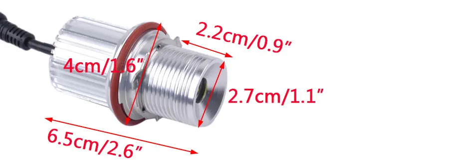 40W 12V Светодиодный Ангельские глазки маркер Светильник лампы ошибок 63126904048 Подходит для BMW E39 E60 E87 E61 E63/E64 E65/E66 X3 E83 X5 E53