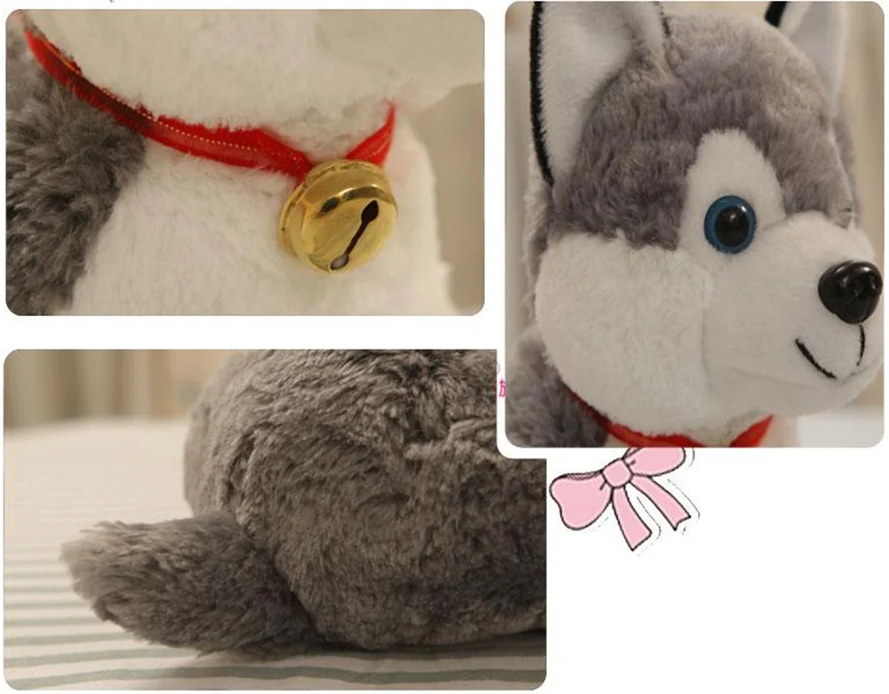 stuffed plush husky dog 15