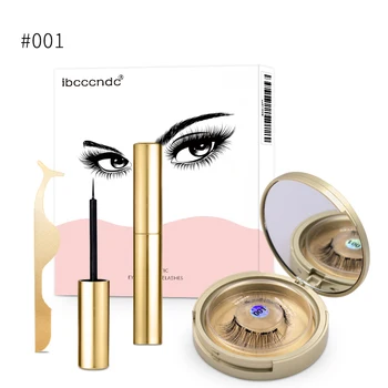 

Fast Drying Waterproof Sweatproof Long Lasting Magnetic Eyeliner with Magnetic False Eyelashes Set Mink Lashes Makeup Eye Lashes