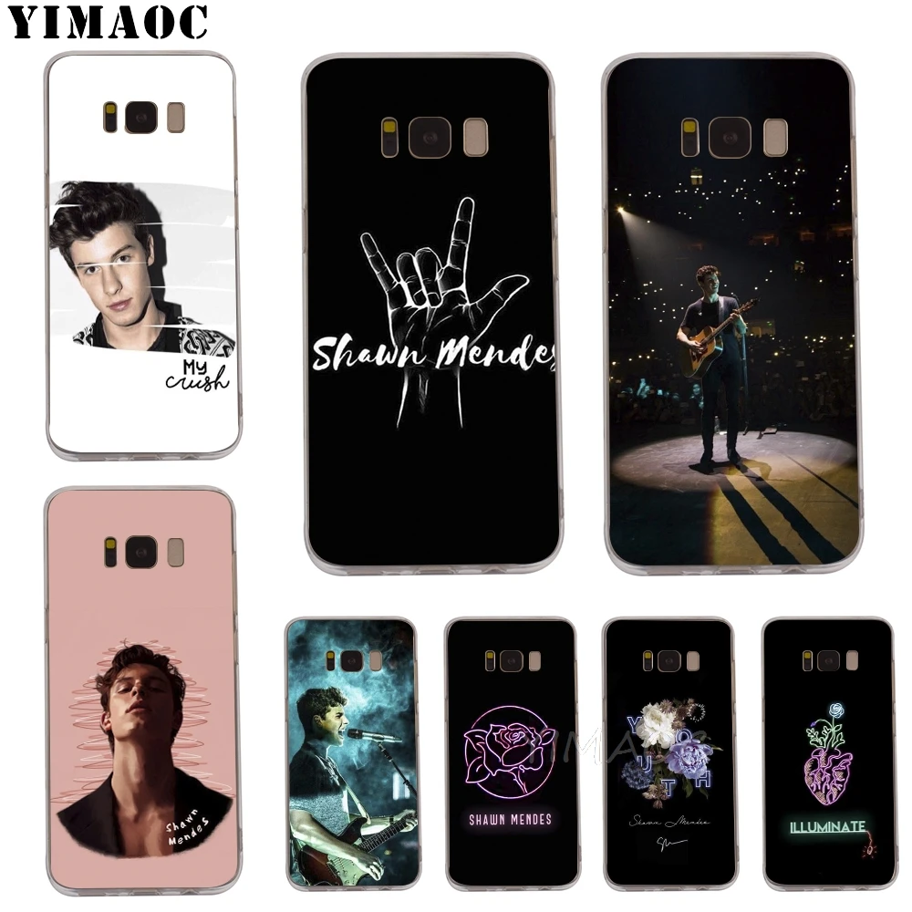 Мягкий ТПУ чехол YIMAOC Shawn Mendes для Galaxy j3 j5 j6 j7 A5 2016 2017 A6 A9 2018 Note 8 9 S7 edge S8 S9 S10 Plus S10e |