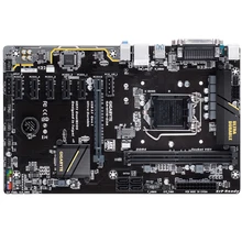 Para gigabyte GA-H110-D3A 6gpu 6pice btc pro original usado desktop placa-mãe H110-D3A h110 lga 1151 suporte 2 * ddr4 1 * m.2 atx