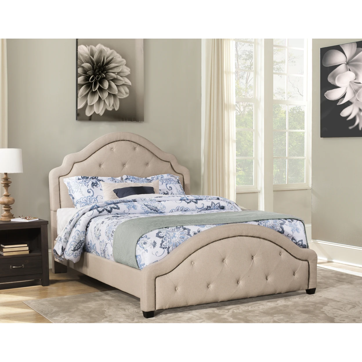 Belize Bed - Queen - Rails Included - OysterFabric