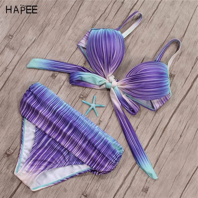 Buy New Wrapped Chest Thong Bikini High Waist Bathing