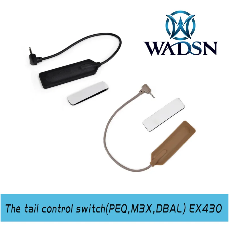 WADSN страйкбол тактический PEQ фонарик переключатель хвост управление переключатель Softail Для PEQ, M3X, DBA страйкбол EX430 оружие огни аксессуары