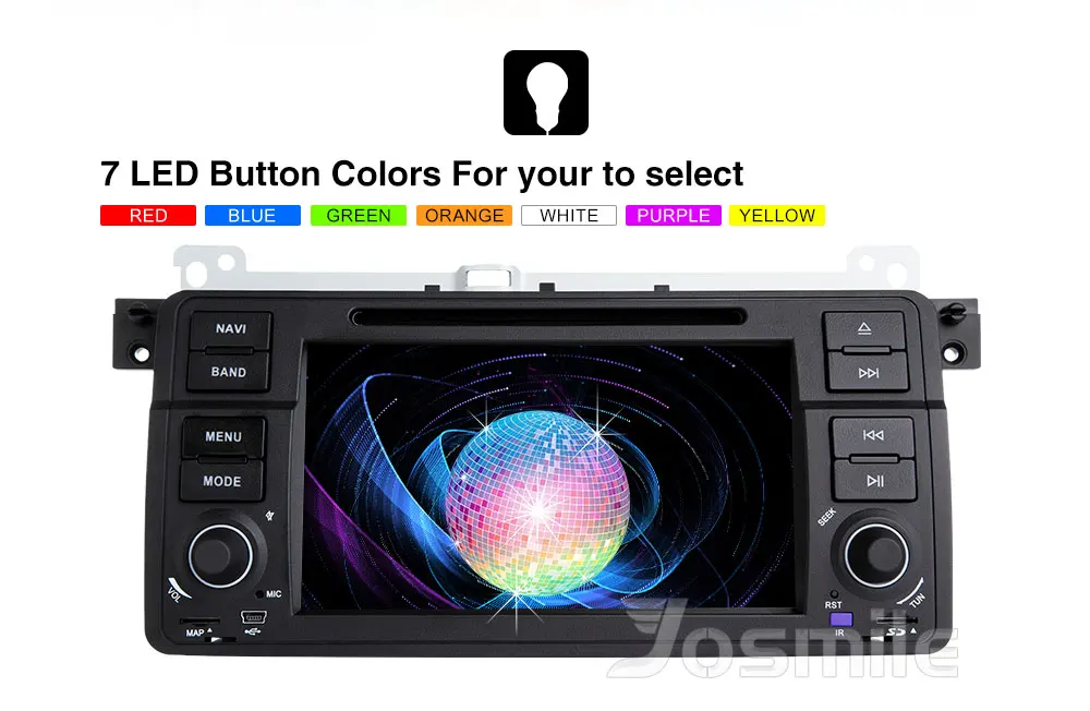 Flash Deal Josmile Car Multimedia Player 1 Din Car Radio For BMW E46 M3 Rover 75 Coupe Navigation 318/320/325/330 GPS DVD Touring Hatchback 15