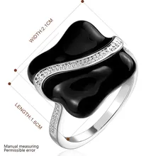 

925 sterling silver rings creative personality minimalist fashion sweet ring Silver-plated Geometry female models ring R672