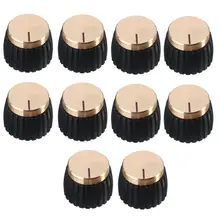 XFDZ-10x amplificador de guitarra AMP perillas Push-en negro + tapa de oro para Marshall amplificador