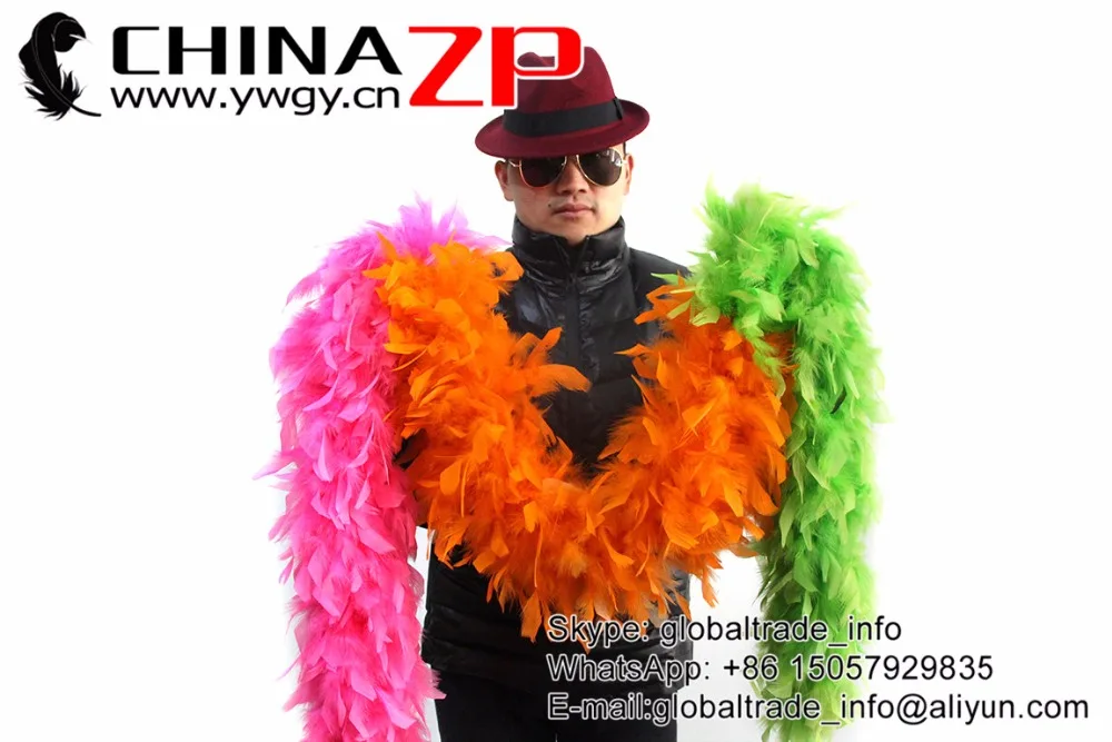 Rainbow mix color chandelle Boa 150g (1)