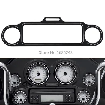 

Motorcycle Black Stereo Accent Trim Ring Kits Fits For Harley Touring Electra Glide Street Glide 1996-2013