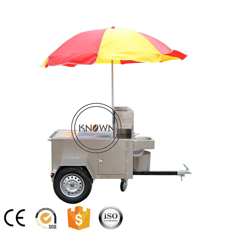 

CE approve high quality 2 big wheels ice cream kiosk mobile food trailer with awning