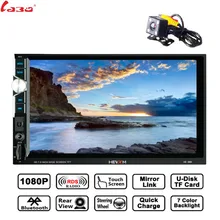 LaBo 2 Din auto radio specchio link Android 8.0 Touch Screen Display Digitale 7 “HD Lettore MP5 Bluetooth Multimedia USB Con La Macchina Fotografica