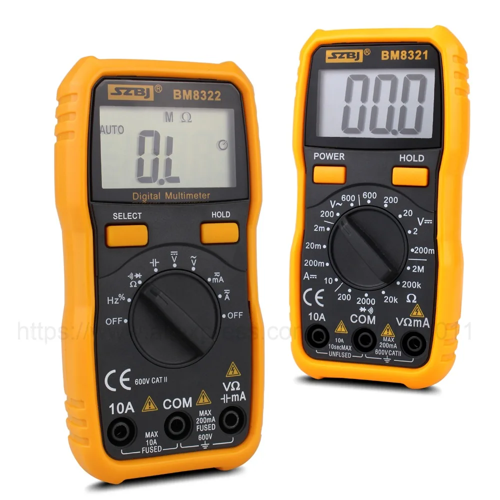 

Mini DC/AC Digital multimeter LCD display Resistance Capacitance Tests High Precision Anti-burn Electrical Instruments