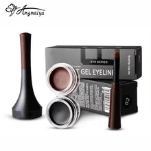 Angnya 1 шт. чёрный; коричневый 24 часа длительный пигменты Водонепроницаемый подводка с брови тату крем кисти для Для женщин S008