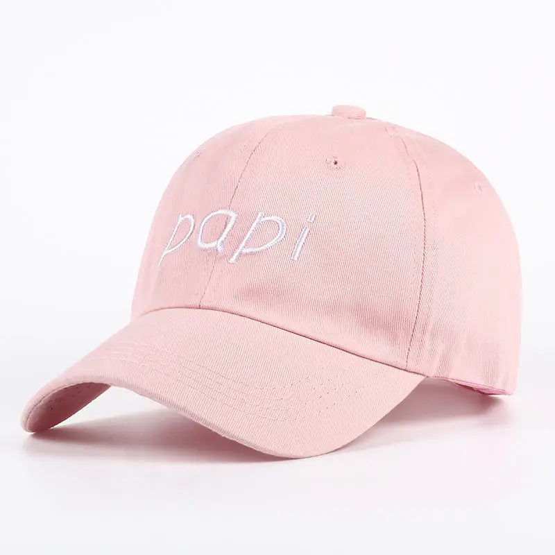 Voron Papi вышивка бейсболка Мужская Женская мода Papi DAD Cap хип-хоп Snapback кости шапки стиль 6 - Цвет: papi pink