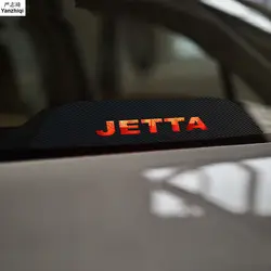 Углеродного волокна высокое положение стоп фонарный столб для автомобиля стикер Наклейки для 2006-2018 Фольксваген Jetta MK6