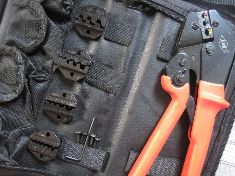 

5 in 1 terminal crimping tool set hand crimping tools pliers with 4pcs replaceable crimp jaws dies AP-K30J-1