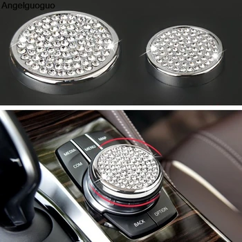 

Angelguoguo Car Multimedia Adjustment Buttons Decorstion cover Trim Sticker For BMW 1 3 4 5 7 Series X1 X3 X4 X5 X6 E60 E90 GT
