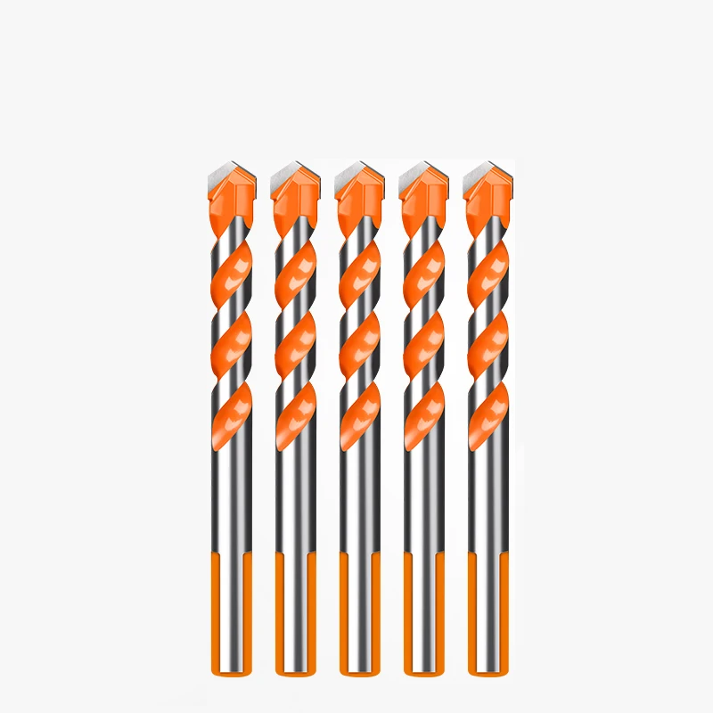 Triangle Drill Ceramic Wall Glass Cement Concrete Hole Opener Stone Red Cutting Machine Nail Metal Drill 4-12mm