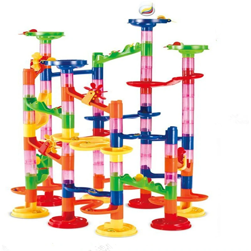 

105PCS DIY Orbital Balls 3D Track Building Blocks Toys Assembled Model Building Kits Early Educational Toy For Children