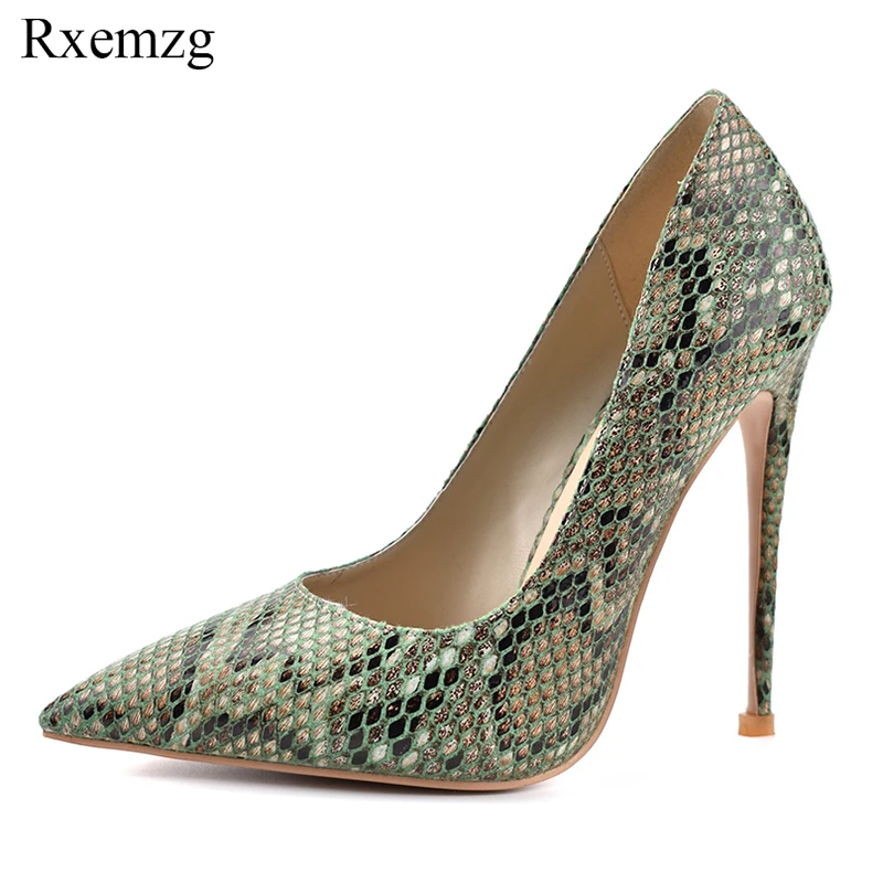 snake print stilettos
