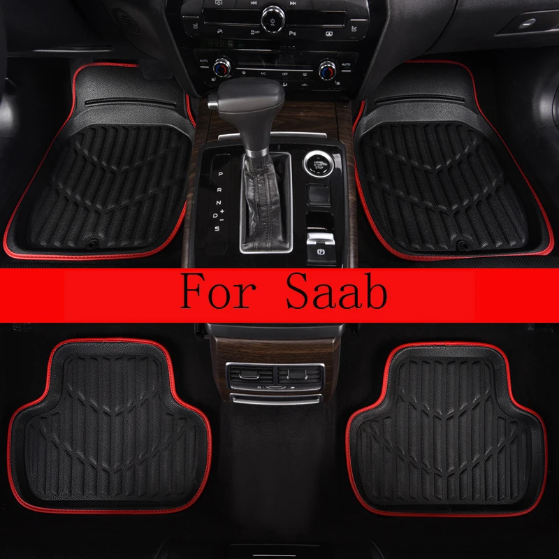 

Universal Leather Car Floor Mats For Saab