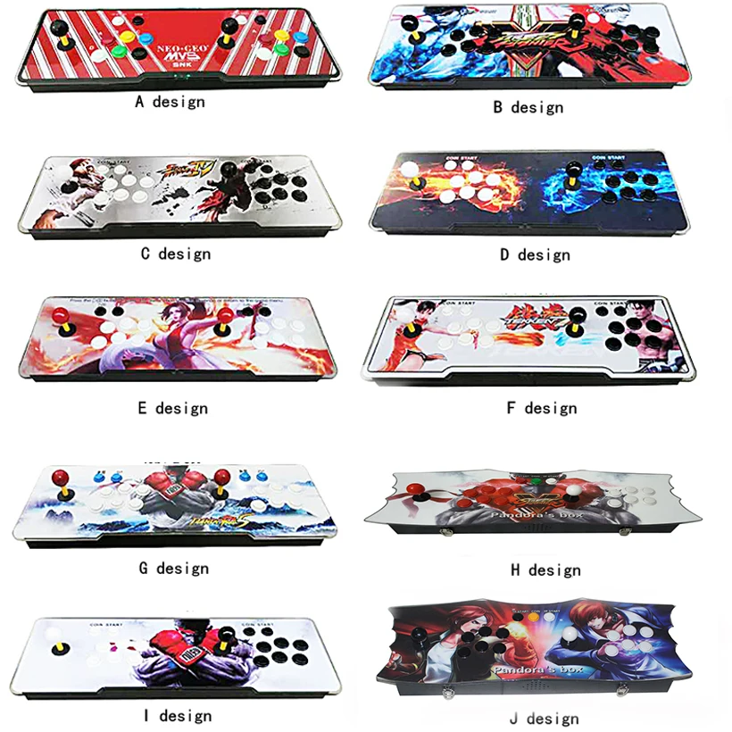 

Newest Pandora Box 9D 2500 IN 1 Arcade Game Console with 10PCS 3D Games 2 Players Home Version iron console HDMI VGA USB output