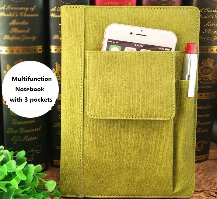 

2018 Creative Planner Notebook Leather Multifunction Durable Business Office Daily Notebooks Spiral Hard Copybook Simple Notepad