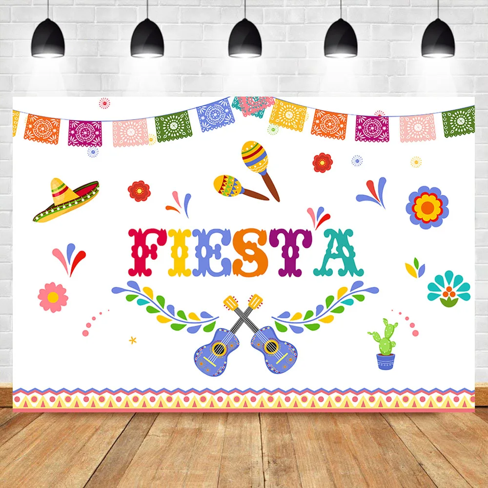 

Mexico Fiesta Birthday Backdrop Fiesta Birthday Party Banner Photography Background Vinyl Custom Photography Backdrops
