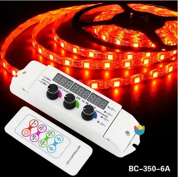 

LED RGB controller DC12V-DC24V 3CH RF wireless remote and Rotary rgb strip led controller RGB LED Controller