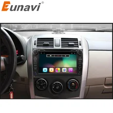2 din Android 6.0 dvd-плеер автомобиля для Toyota Corolla 2007 2008 2009 2010 2011 Quad Core 8 дюймов 1024*600 экран автомобиля стерео радио