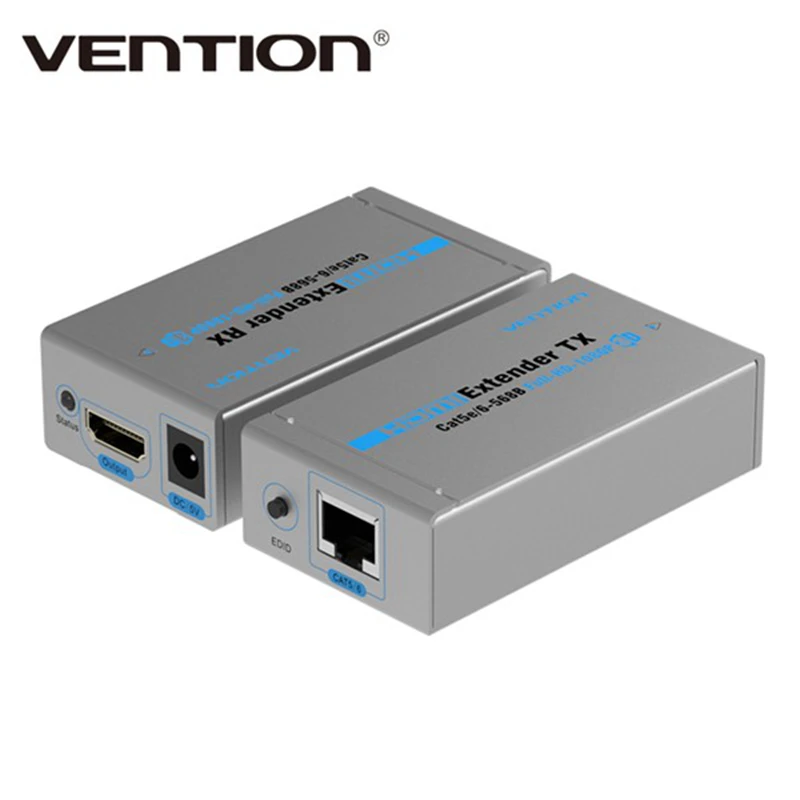 

Vention HDMI Extender RJ45 Interface TX/RX 60M 4.95Gbps Speed Fast Transmission Support HDMI 3D 1080P
