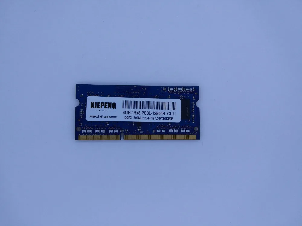 Память для ноутбука 8 ГБ 2Rx8 PC3L 12800S 1600 МГц DDR3L 4 Гб 2G pc3L 12800 MacBookPro 9 2 A1278 A1286 ОЗУ SODIMM