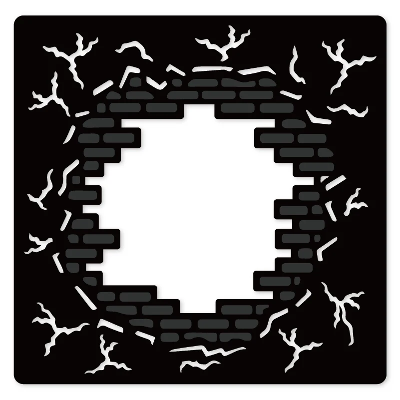 

HamyHo Brick wall Frame Metal Cutting Dies Decor Scrapbooking for Create DIY Paper Album Cards Craft Embossing Die Cuts