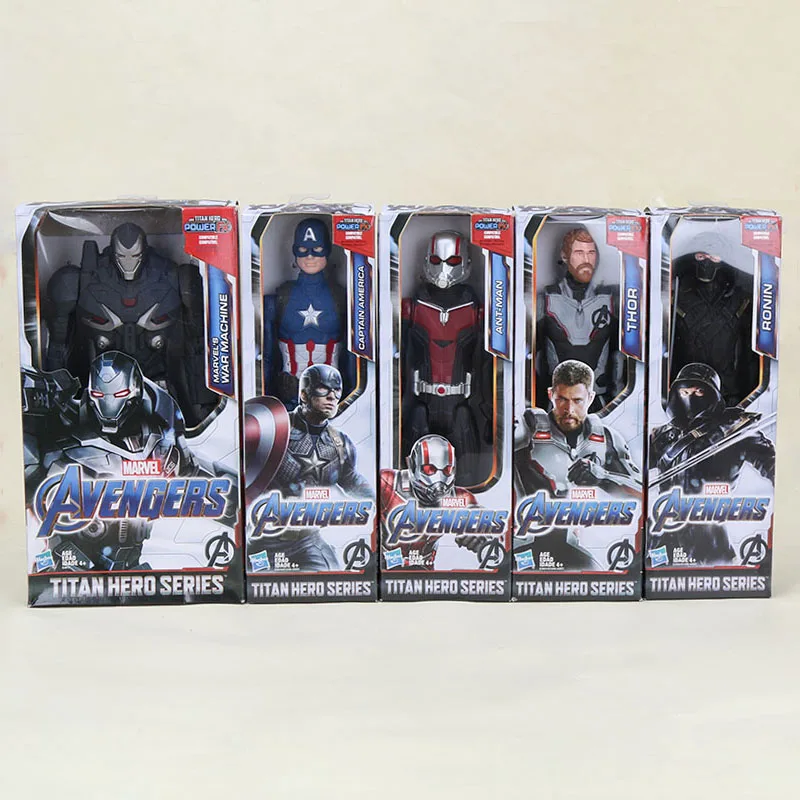 30 см игрушки Marvel Мстители 4 эндигра Человек-паук танос Халк ПВХ Фигурка Железный человек Капитан Америка Черная пантера фигурка-модель