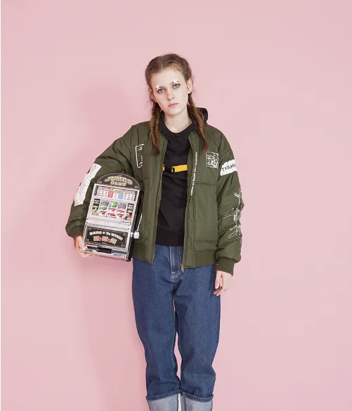 New Fashion 2017 Winter Streetwear Bomber Jacket Women