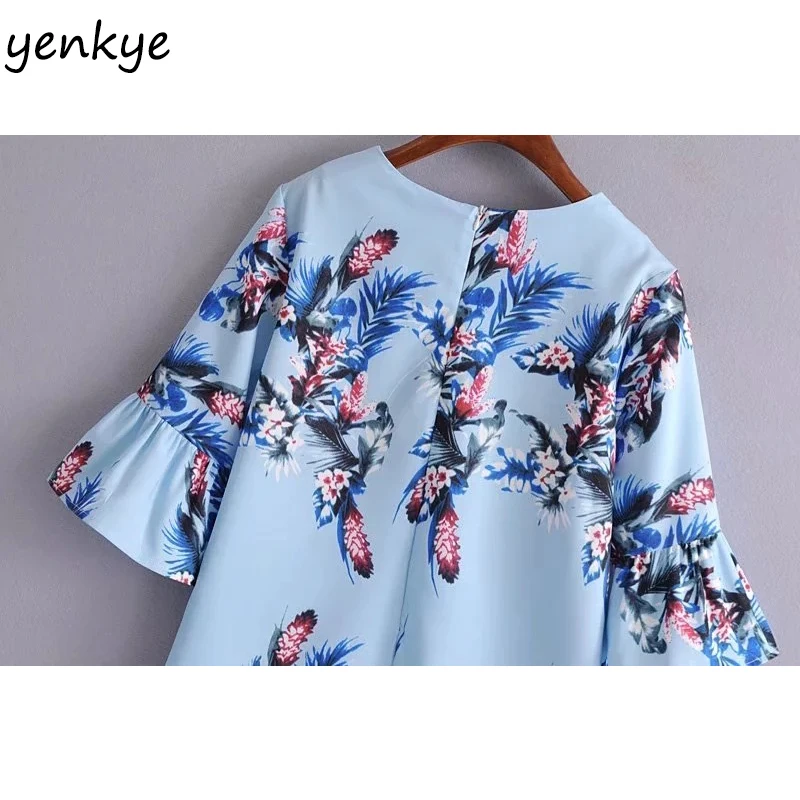 Сладкий Для женщин Boho с цветочным принтом праздничное пляжное летнее платье