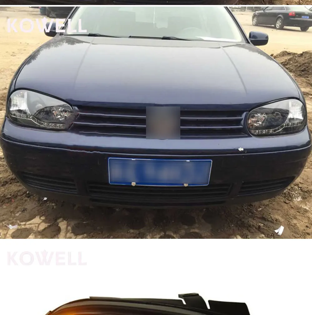 Чехол для автомобиля KOWELL Golf 4, 2004, 2005, 2006, 2007, 2008, фары, СВЕТОДИОДНЫЙ DRL Объектив, двойной луч, ксенон