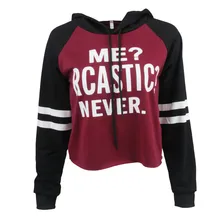 2019 Spring New Best Selling Foreign Trade Women's Short Hooded Long-sleeved Letter Printing 2019 Spring New Best Selling Foreign Trade Women's Short Hooded Long-sleeved Letter Printing