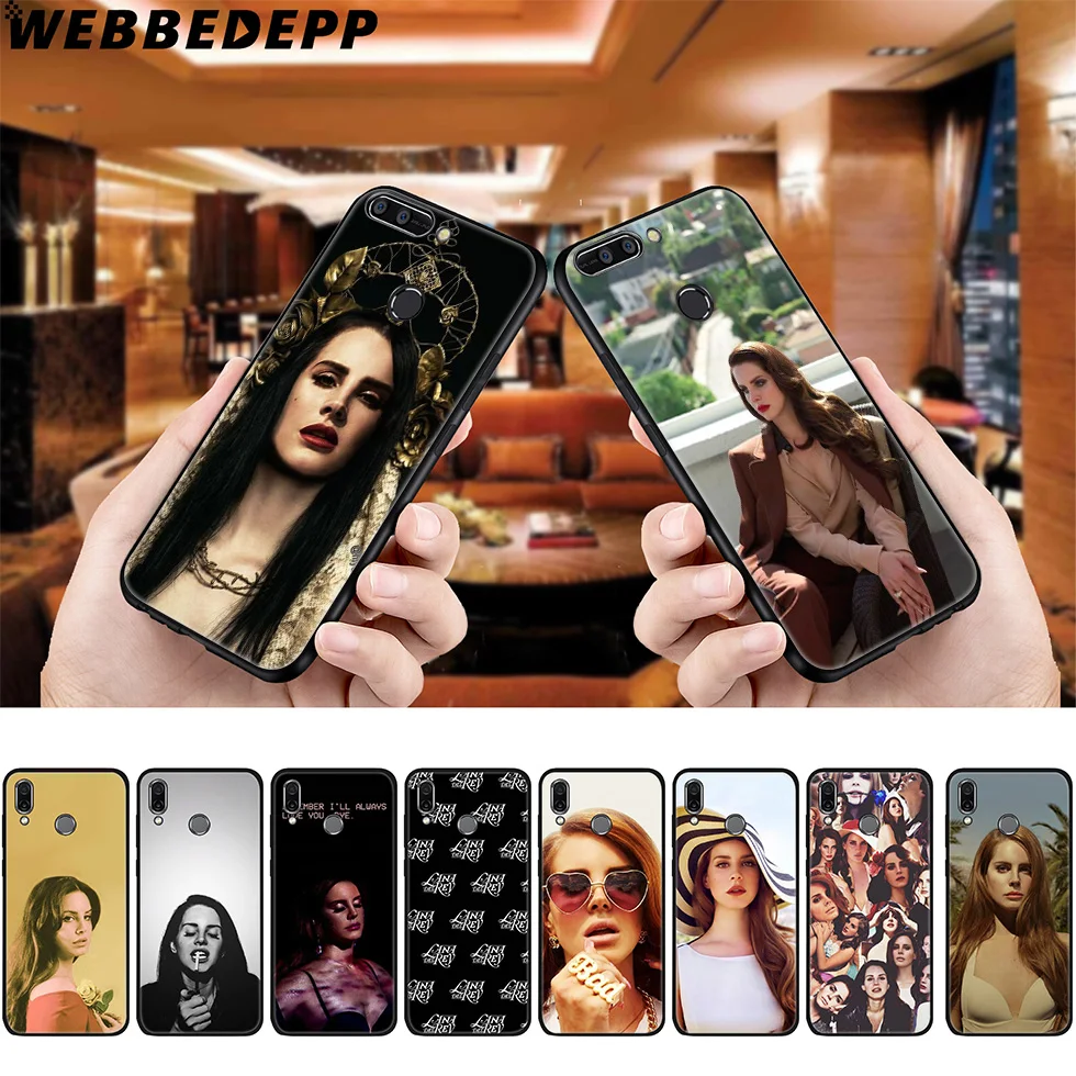 Мягкий чехол WEBBEDEPP Lana Del Rey Singer для Huawei P8 P9 P10 P20 P30 Lite Pro P Smart Z Plus 2019 Y6 Prime 2018 2017 Mini |