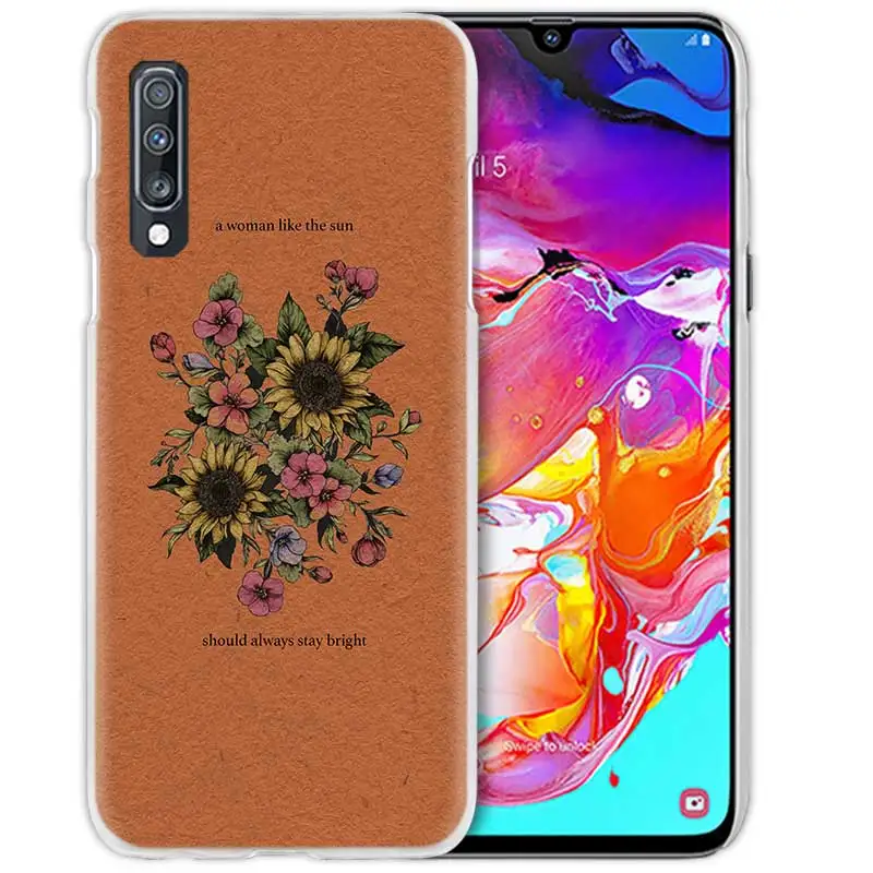 06 Чехол для samsung Galaxy A50 A70 A20e A40 A30 A20 A10 A8 A6 Plus A9 A7 жесткий прозрачный чехол для телефона - Цвет: 06