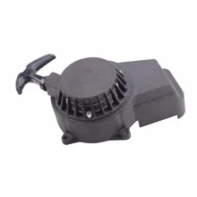 Черный Алюминий легко тянуть стартер в сборе для 47cc 49cc 2 ход Шестерни инициирования стартер Pocket Bike Байк