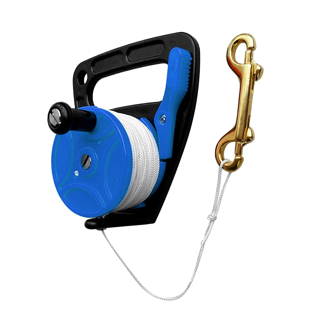 Многоцелевой SMB Dive Reel каяк якорь и ручка 272ft линия большого пальца пробка двухсторонняя Болтовая защёлка снаряжение для дайвинга оборудование