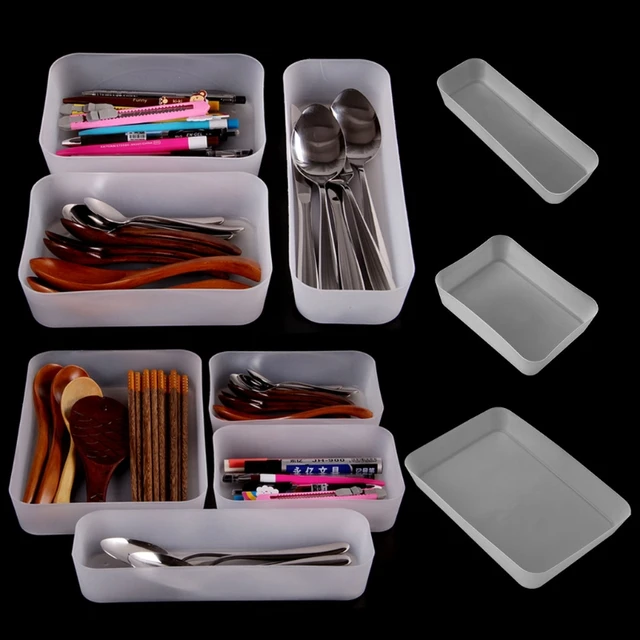 Best Offers Cabinet Drawer Cutlery Organizer Storage Box Flatware Container Kitchen Utensil Drawer organizador organizer