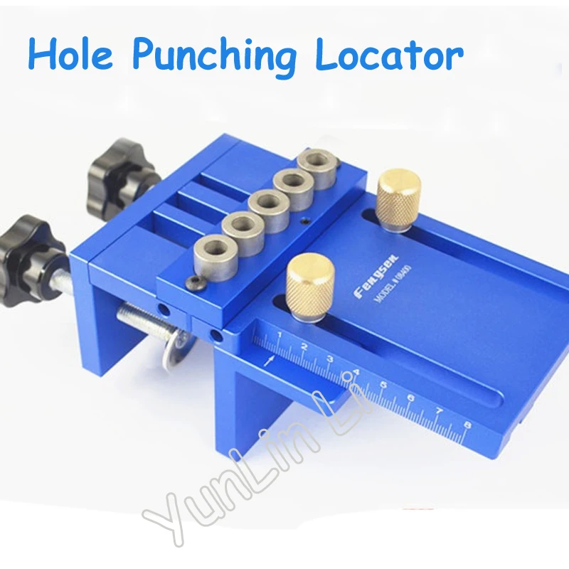 Hole Punching Locator Round Woodworking Tool Set Portable Log Tenon