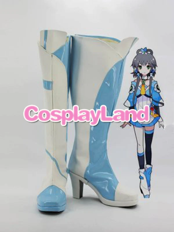 Customize Boots Vocaloid China Project Luo Tianyi Cosplay Shoes Costume Halloween Party | Тематическая одежда и униформа