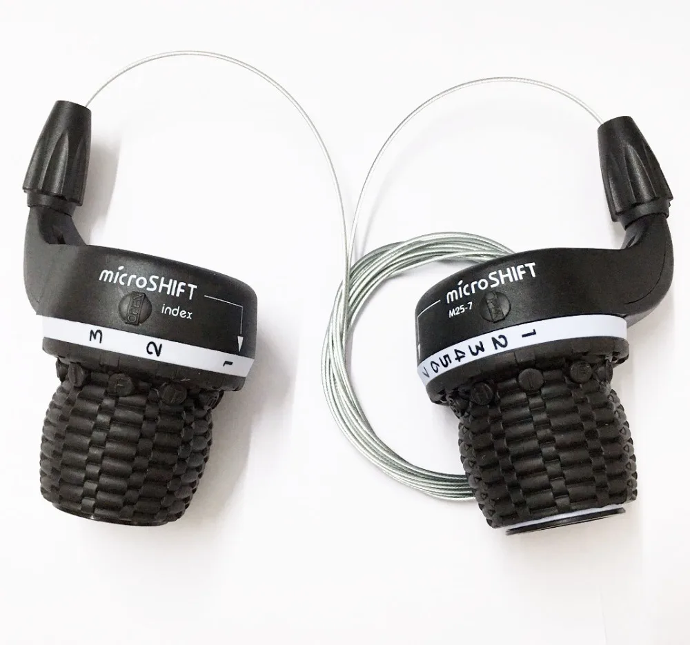 Bike Bicycle Twist Grip Gear 3 X 7 Speed Shifters 21 Speed Black