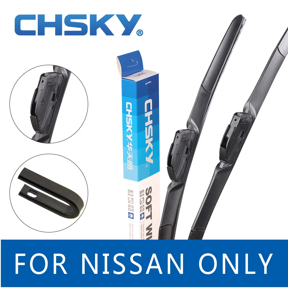Стеклоочиститель CHSKY для Nissan Primera Teana Navara Almera Mk2 NV200 Micra Cube Armada Leaf Sentra|car windshield wiper