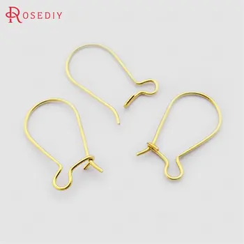 

(30378)100PCS Height 19MM Not plated color Brass Earring Hook Diy Jewelry Findings Accessories Wholesale